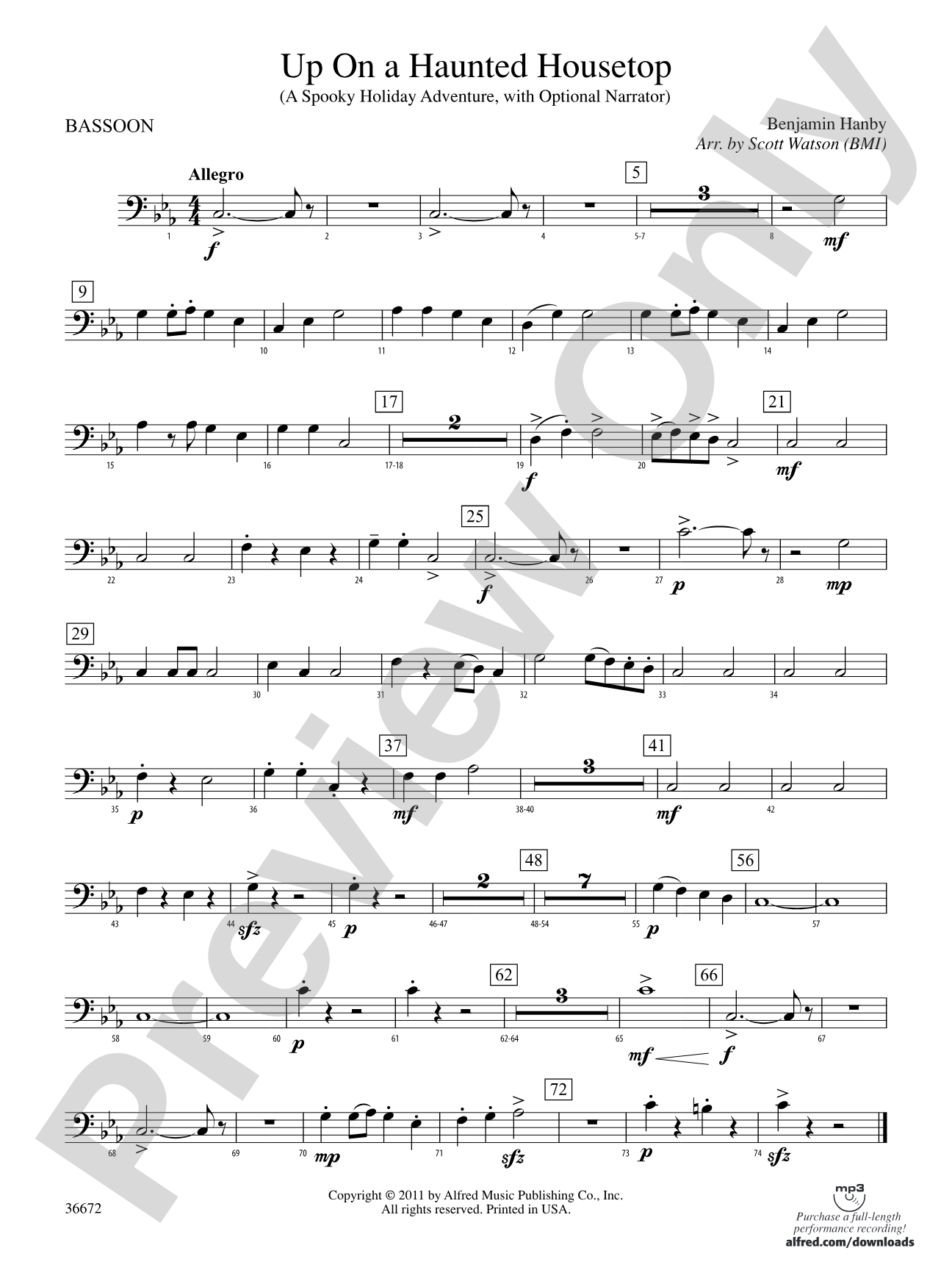 Up on a Haunted Housetop: Bassoon