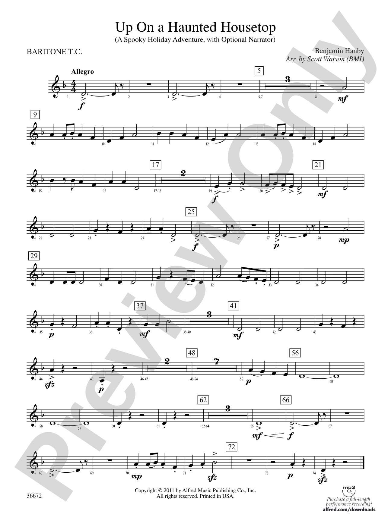 Up on a Haunted Housetop: Baritone T.C.