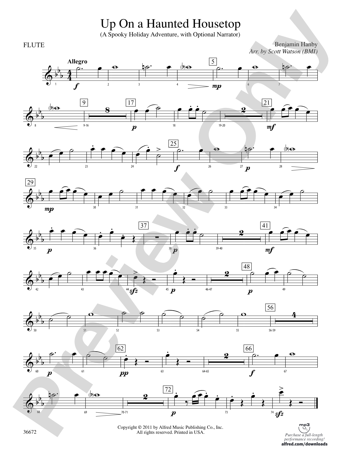 Up on a Haunted Housetop: Flute