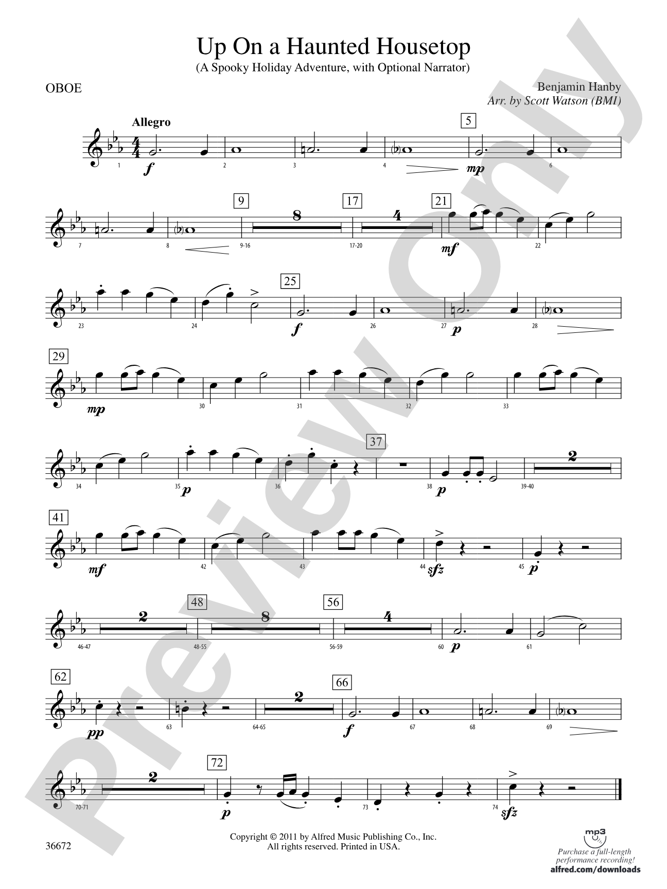 Up on a Haunted Housetop: Oboe