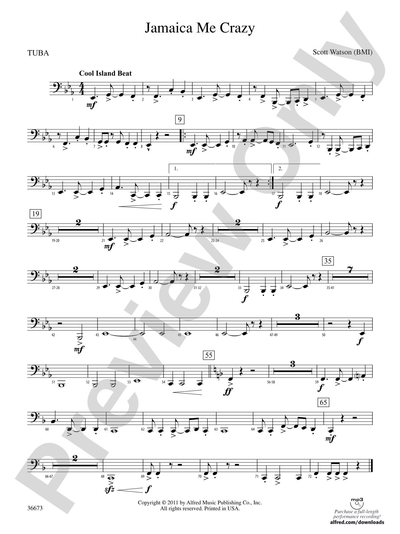 Jamaica Me Crazy: Tuba