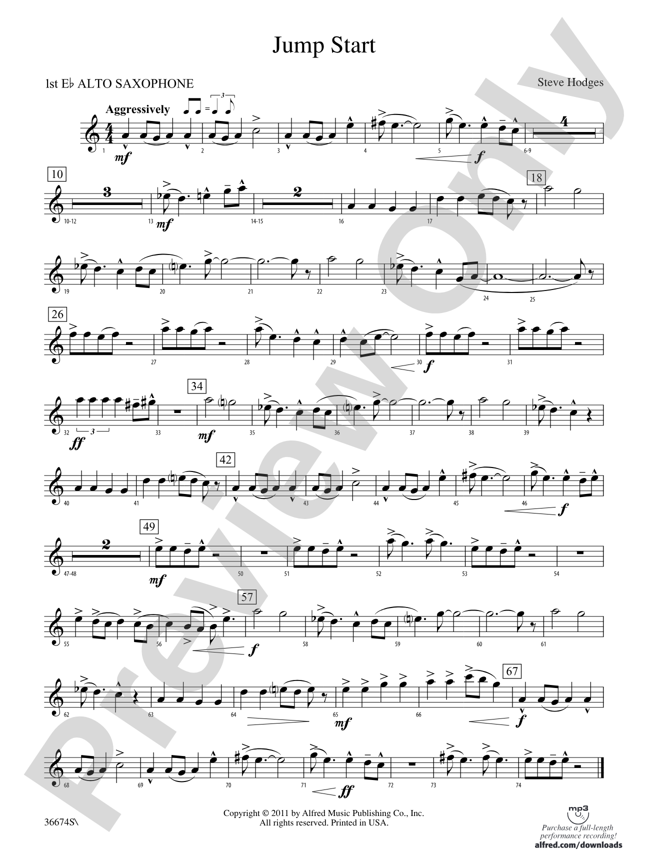 Jump Start: E-flat Alto Saxophone