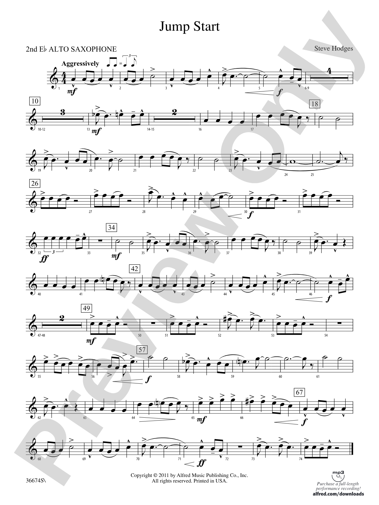 Jump Start: 2nd E-flat Alto Saxophone