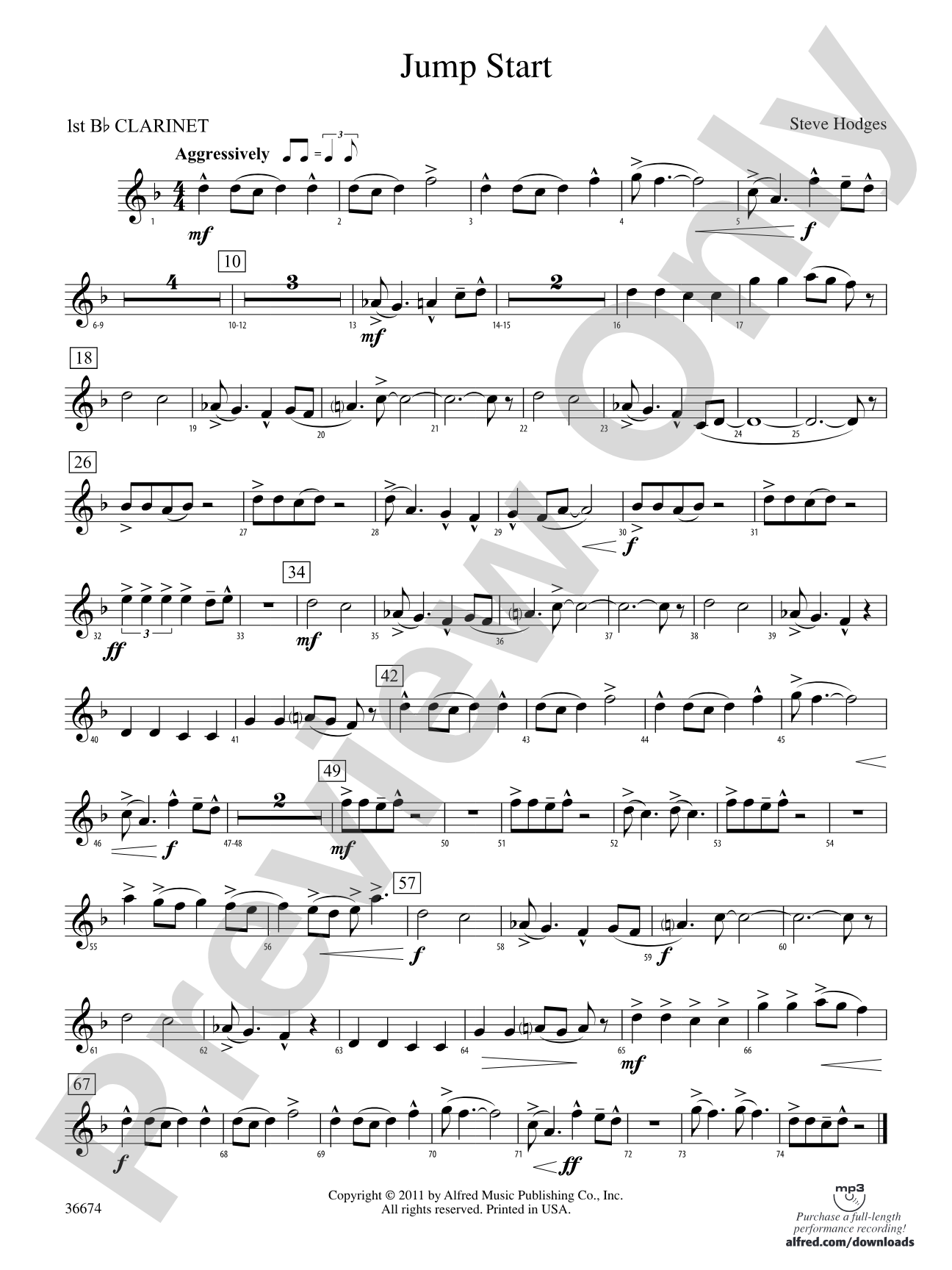 Jump Start: 1st B-flat Clarinet