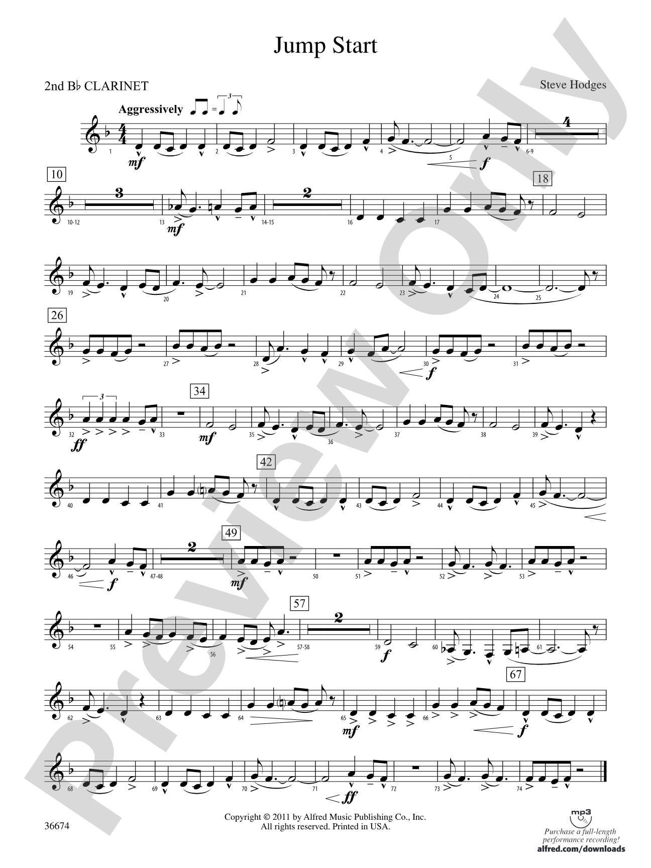 Jump Start: 2nd B-flat Clarinet