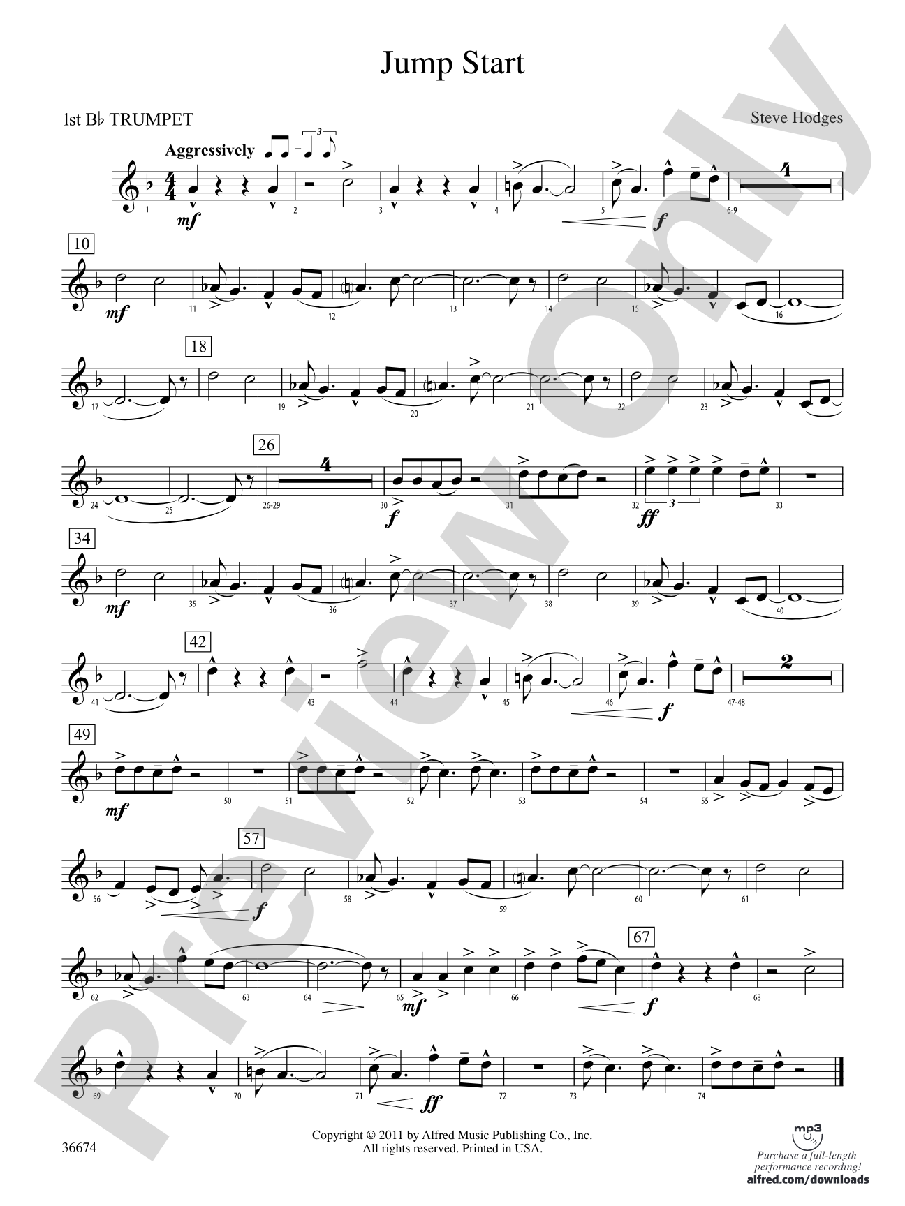 Jump Start: 1st B-flat Trumpet
