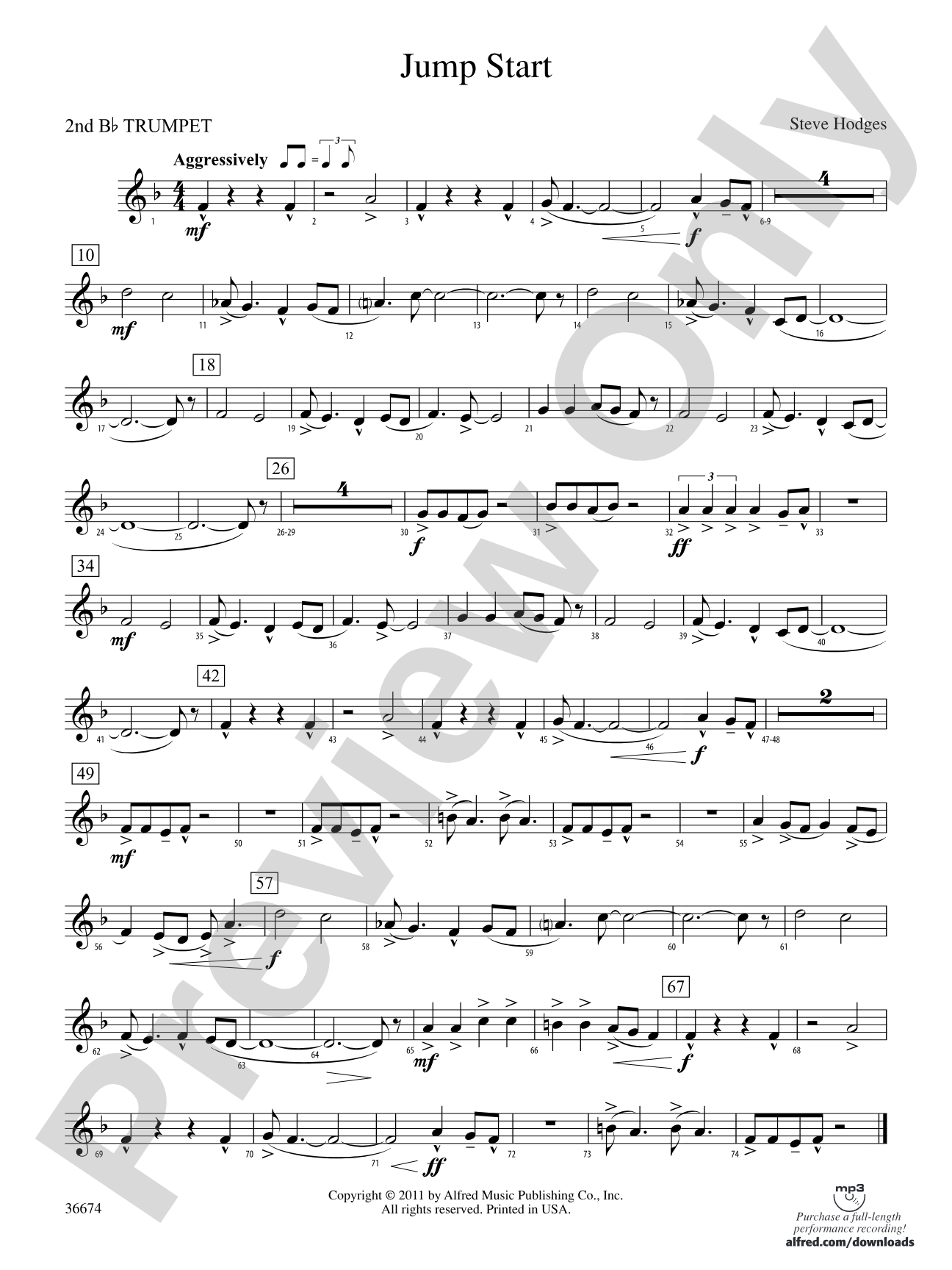 Jump Start: 2nd B-flat Trumpet
