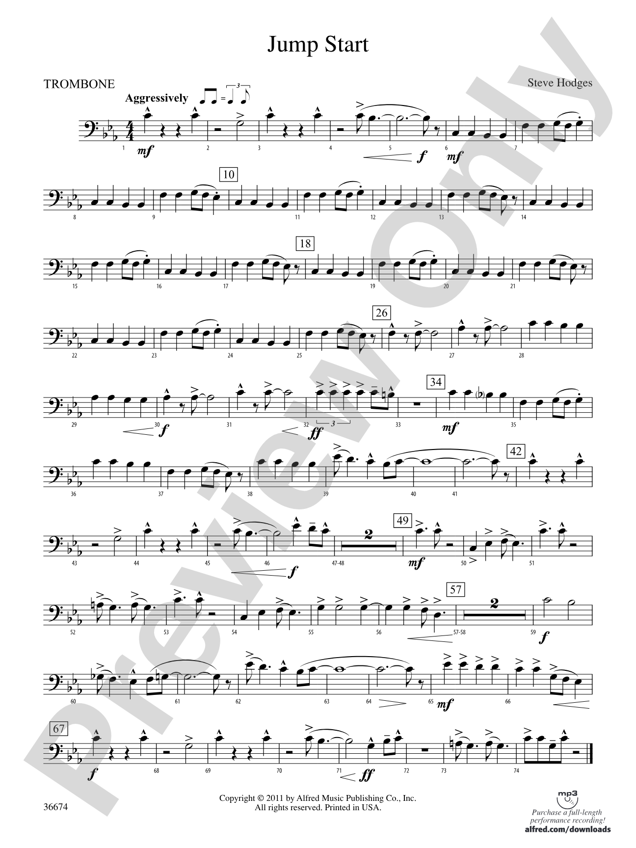Jump Start: 1st Trombone