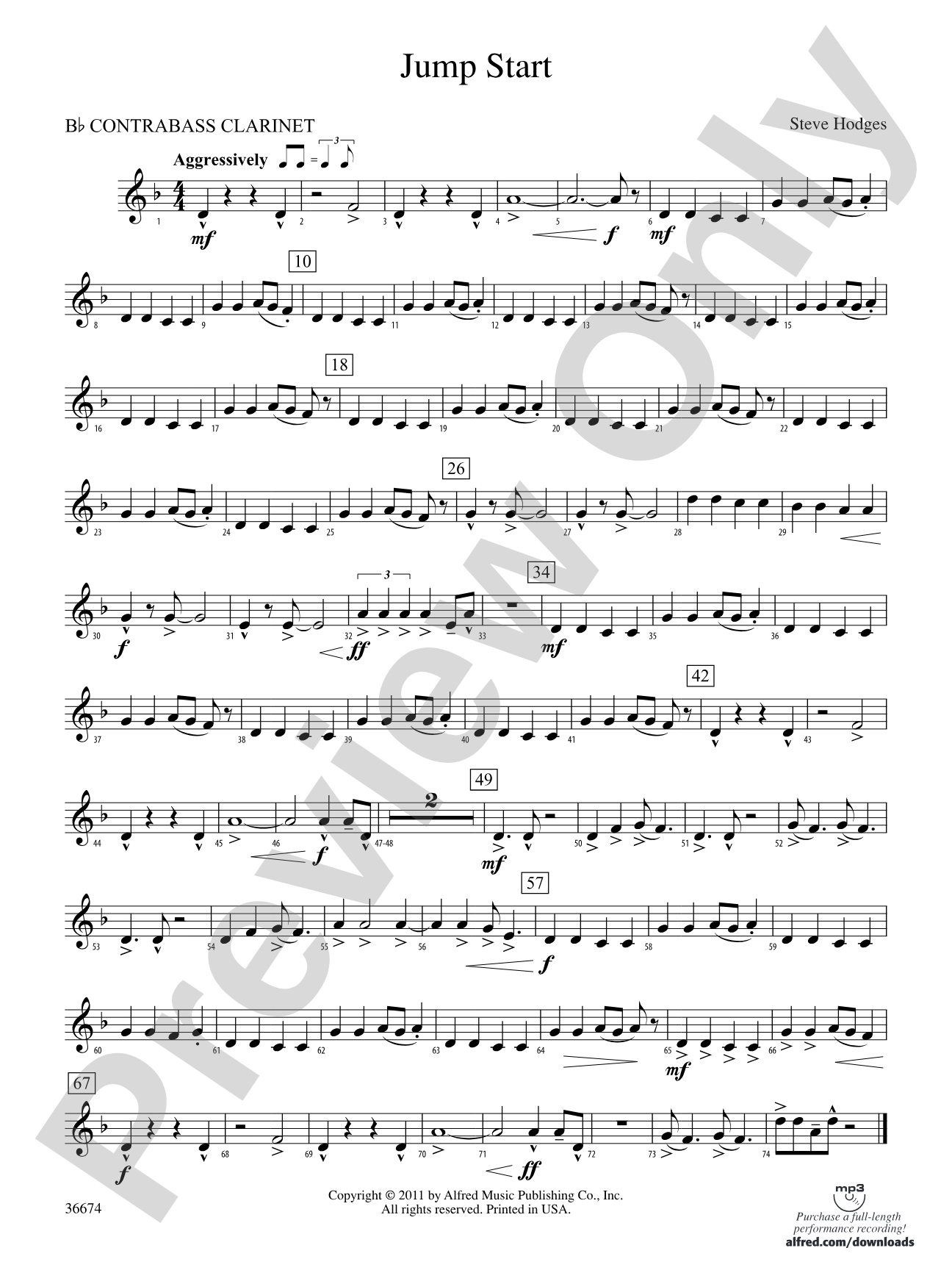 Jump Start: (wp) B-flat Contrabass Clarinet