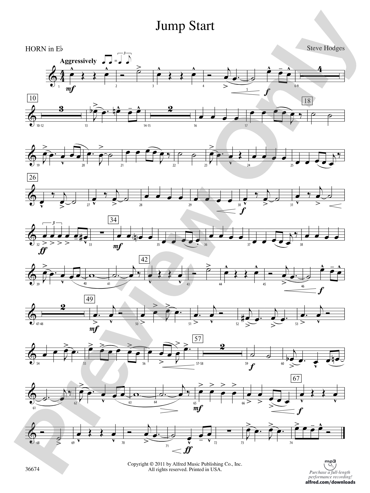 Jump Start: (wp) 1st Horn in E-flat