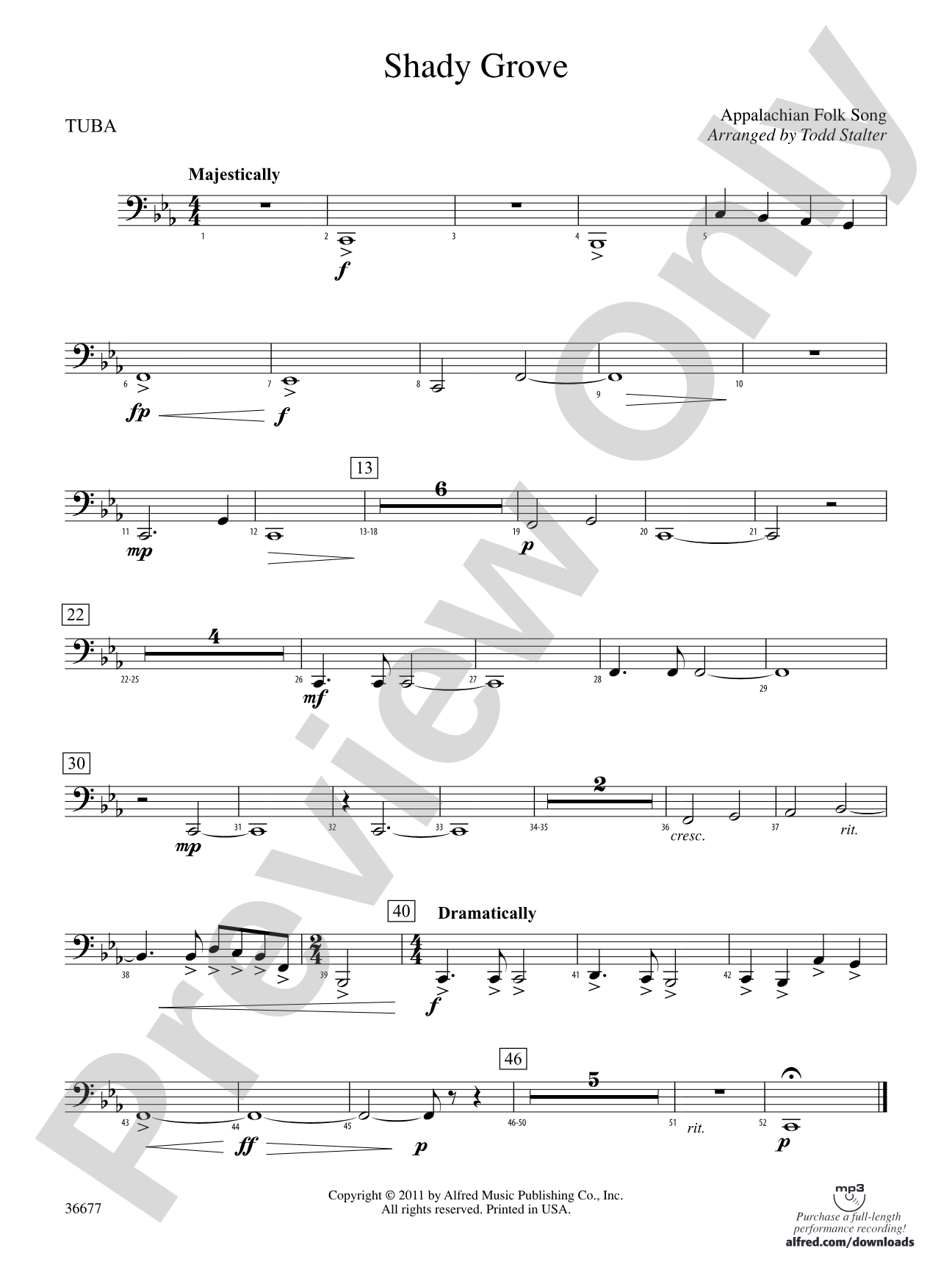 Shady Grove: Tuba