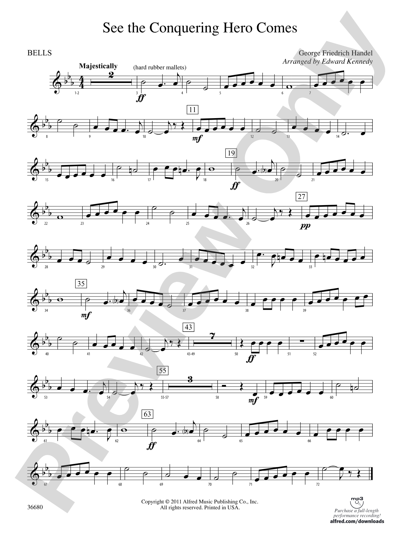 See the Conquering Hero Comes: Bells