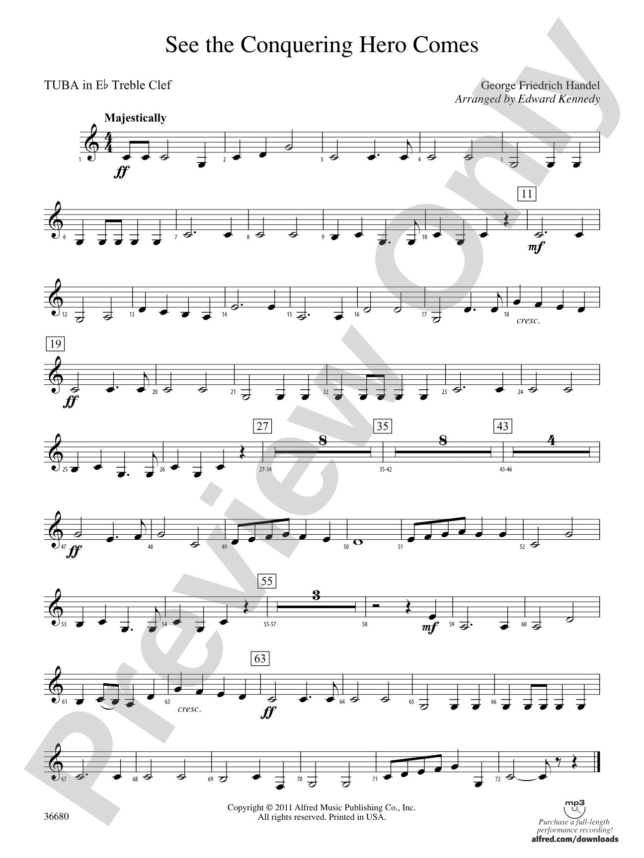 See the Conquering Hero Comes: (wp) E-flat Tuba T.C.