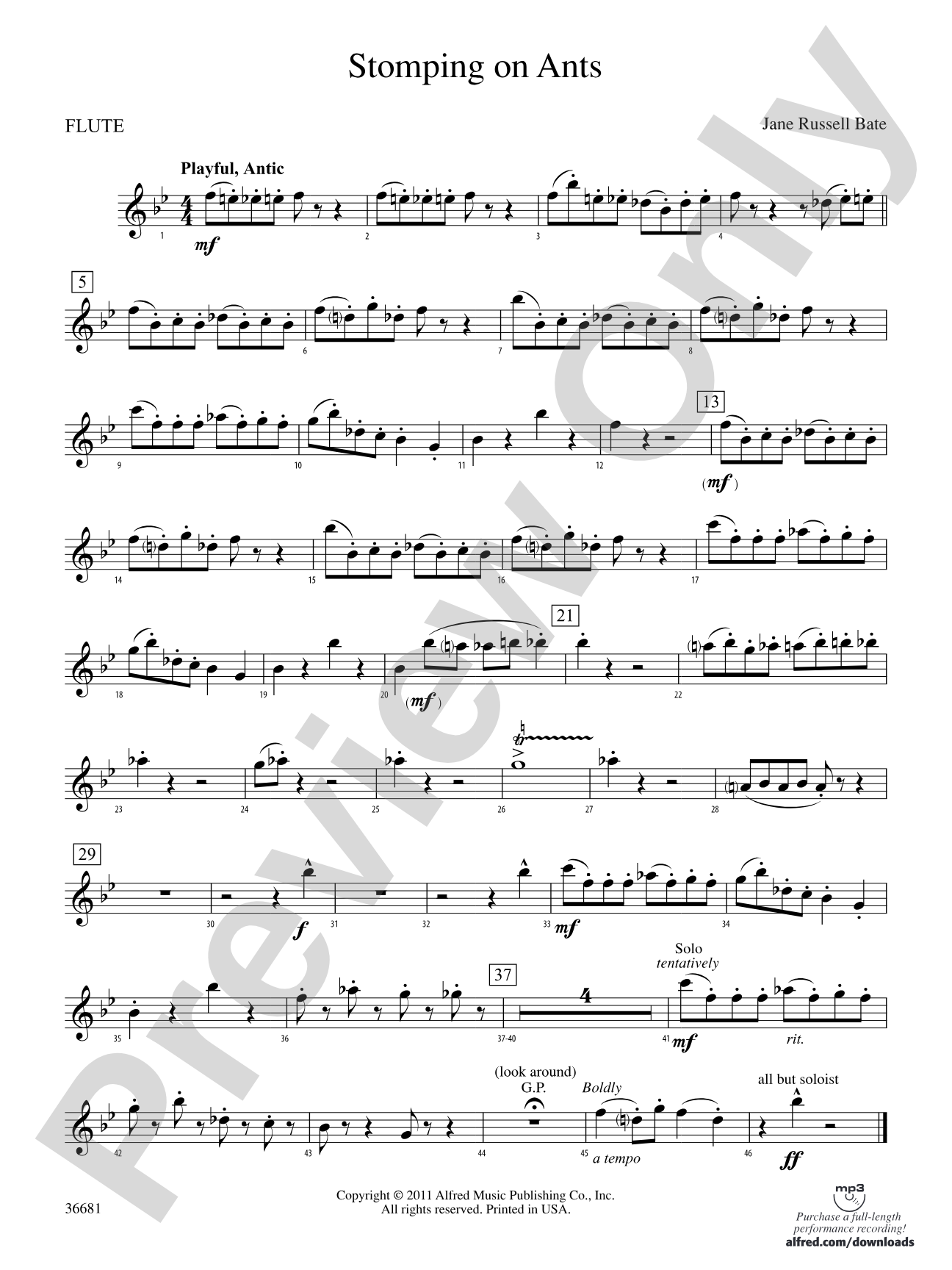 Stomping on Ants: Flute