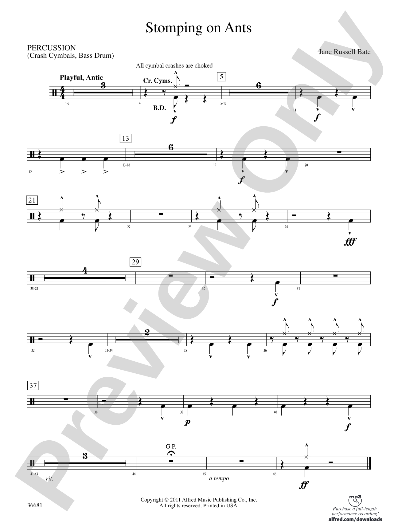 Stomping on Ants: 1st Percussion