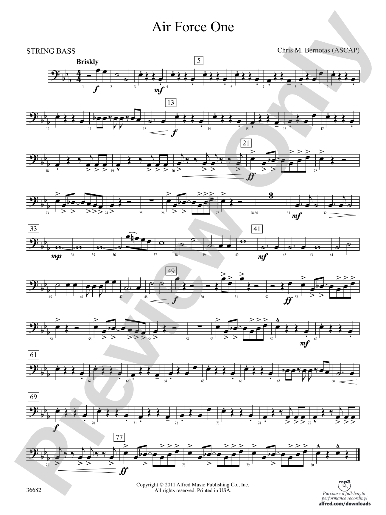 Air Force One: (wp) String Bass