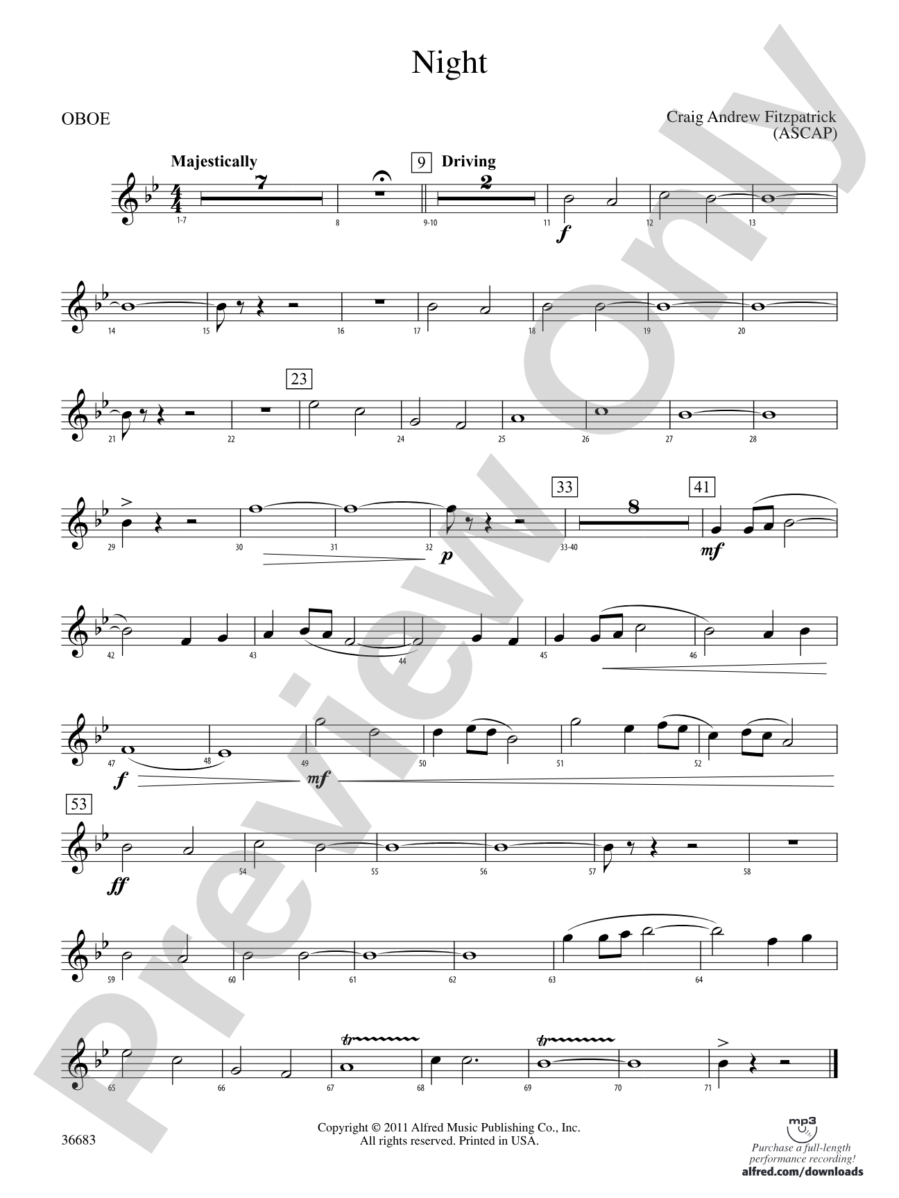 Night: Oboe