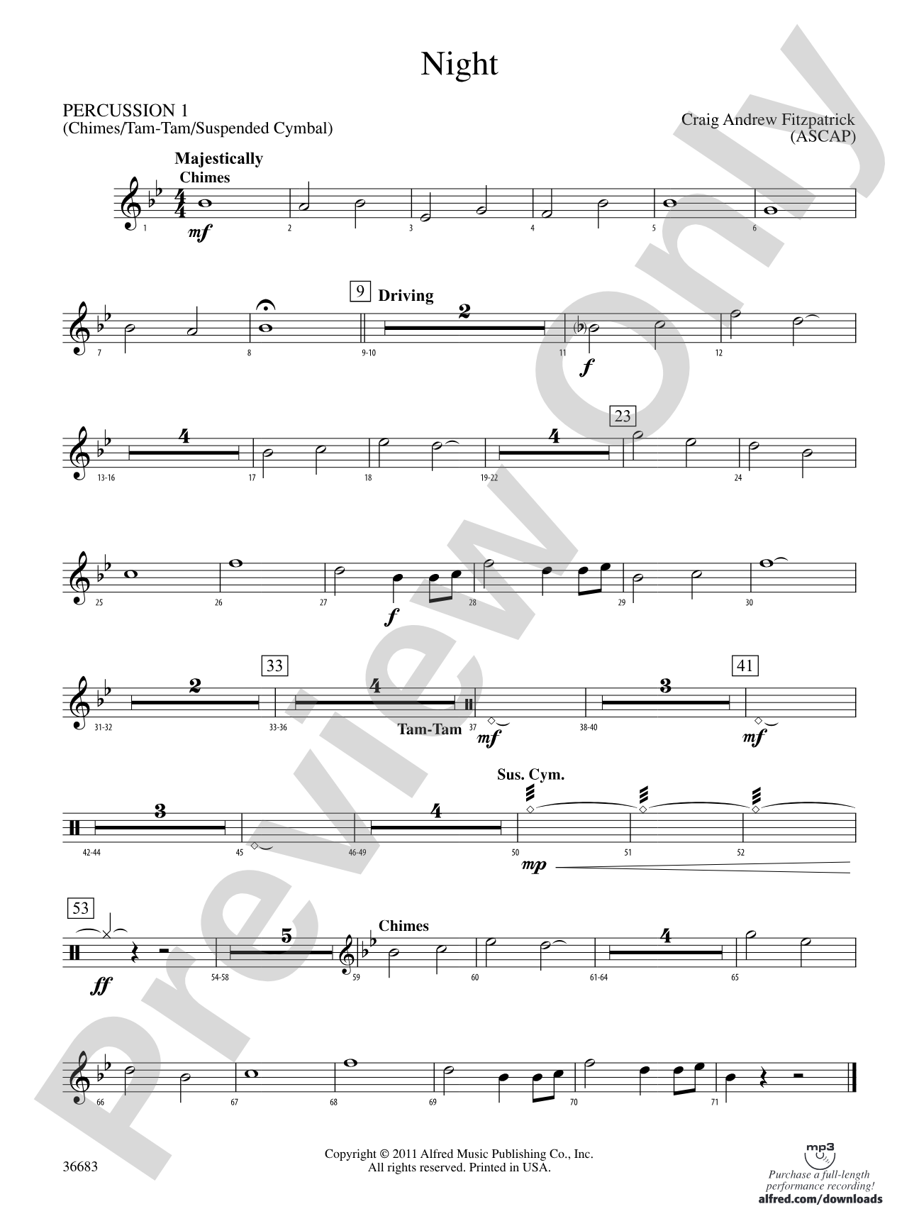 Night: 1st Percussion