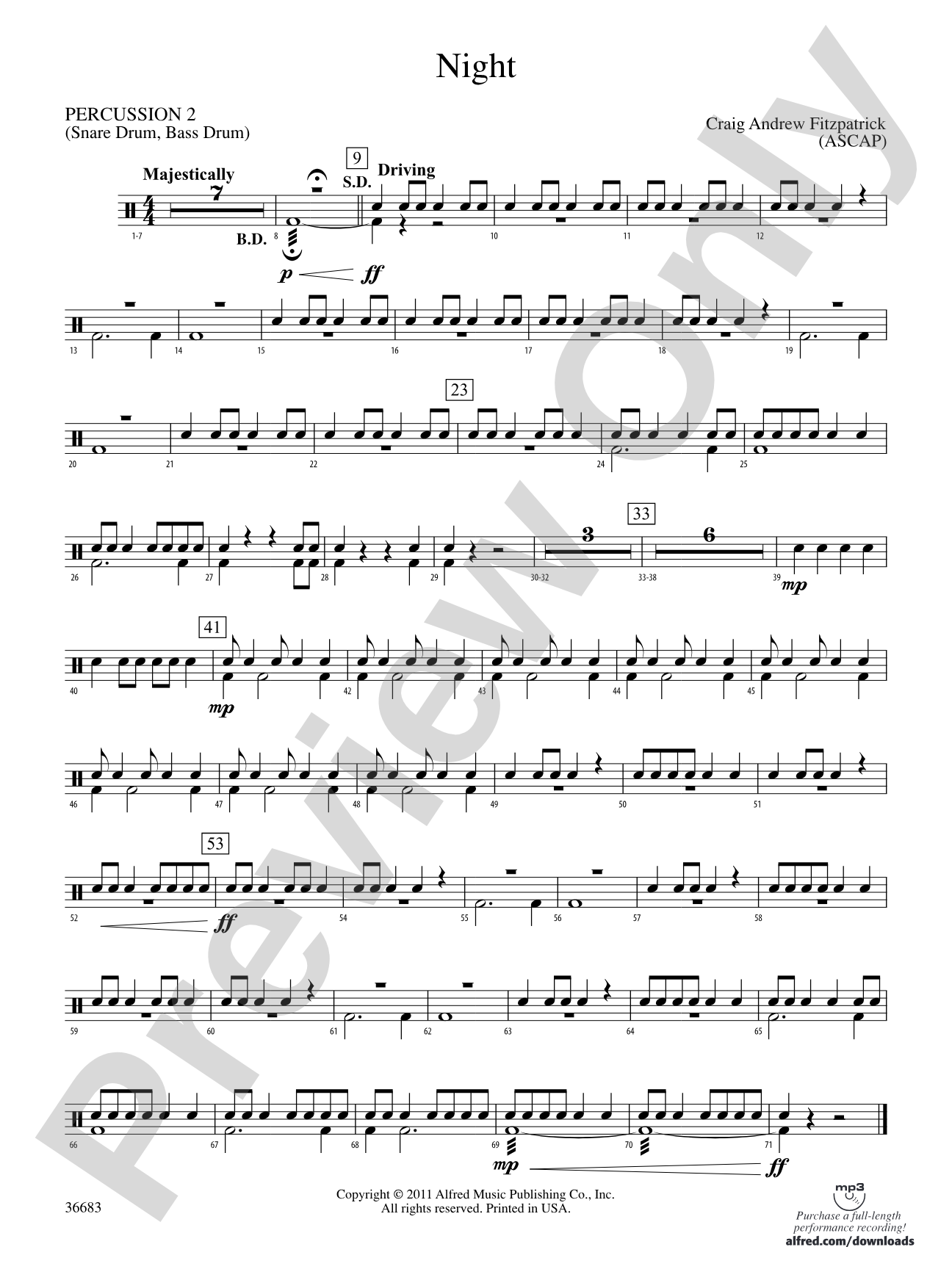 Night: 2nd Percussion