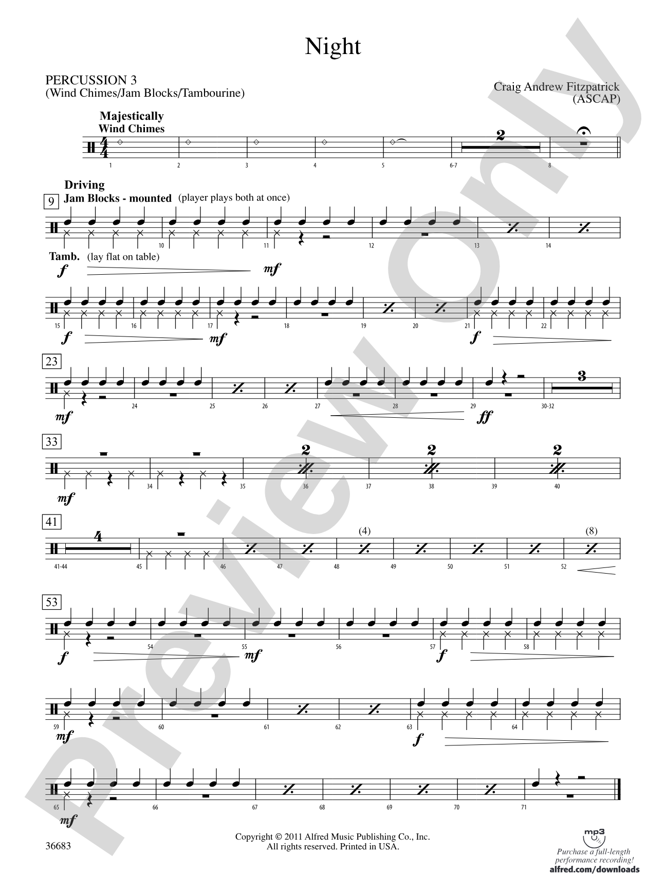 Night: 3rd Percussion
