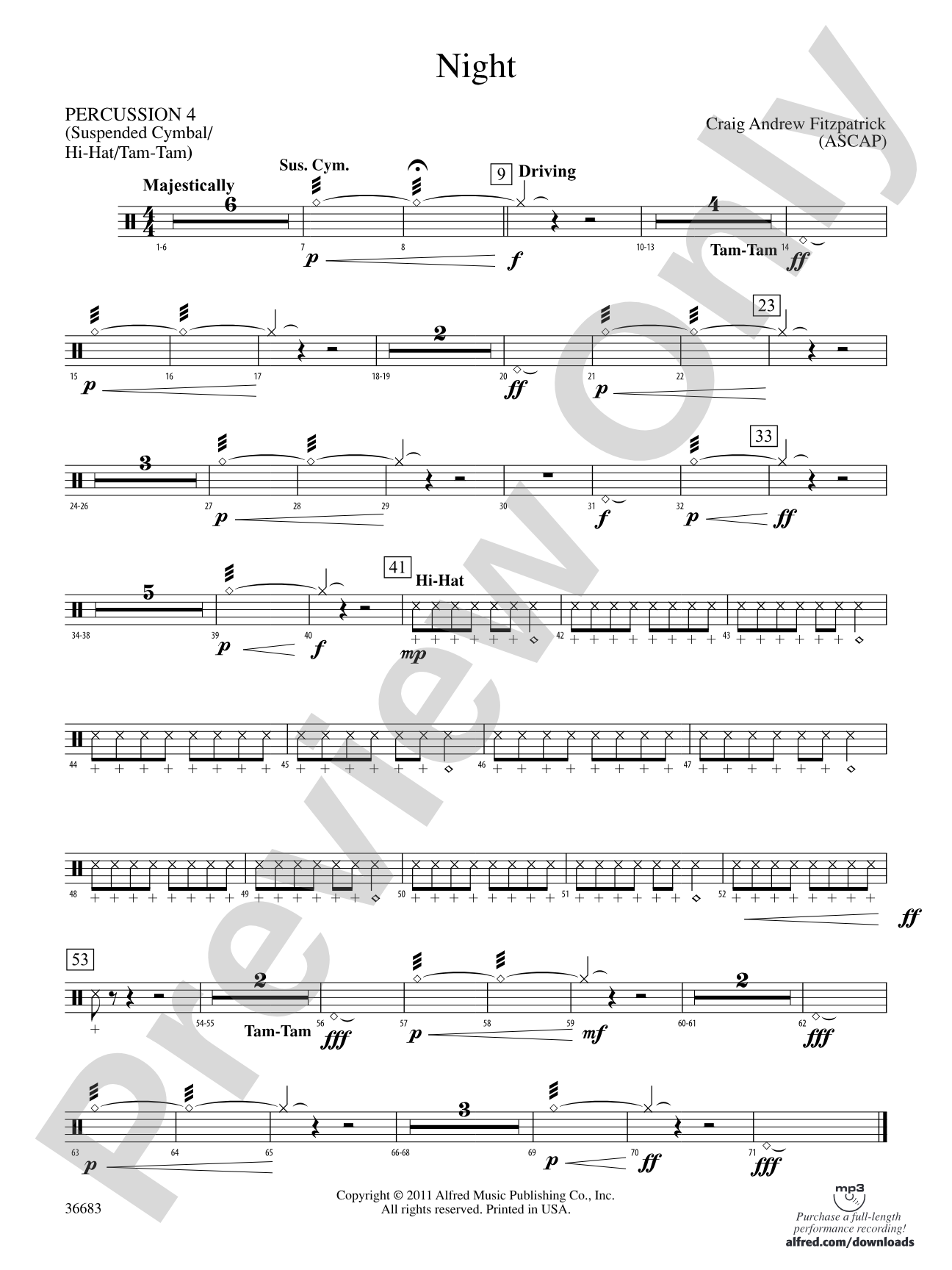 Night: 4th Percussion