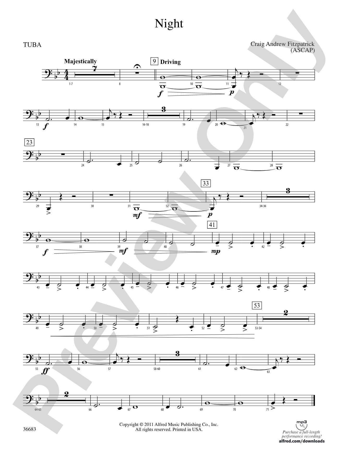 Night: Tuba