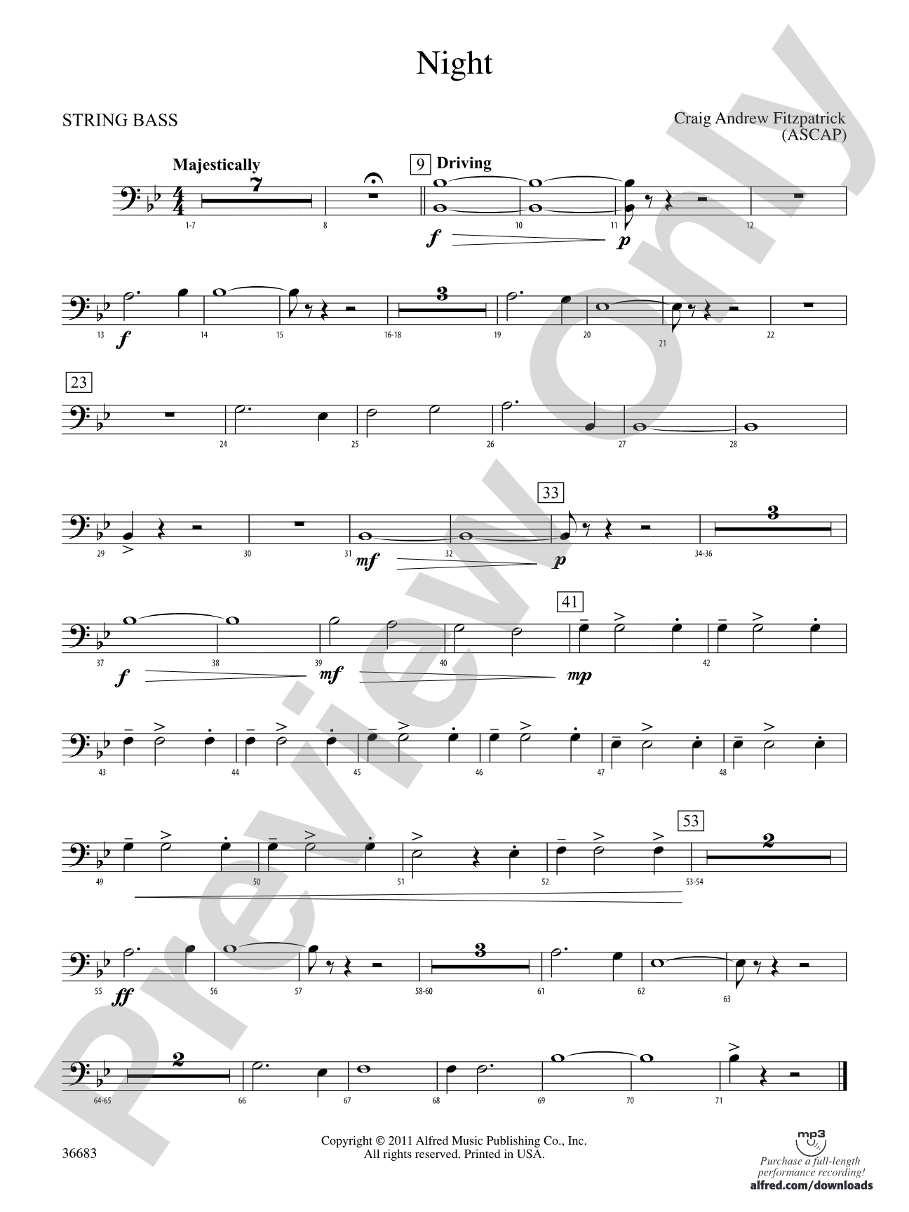 Night: (wp) String Bass
