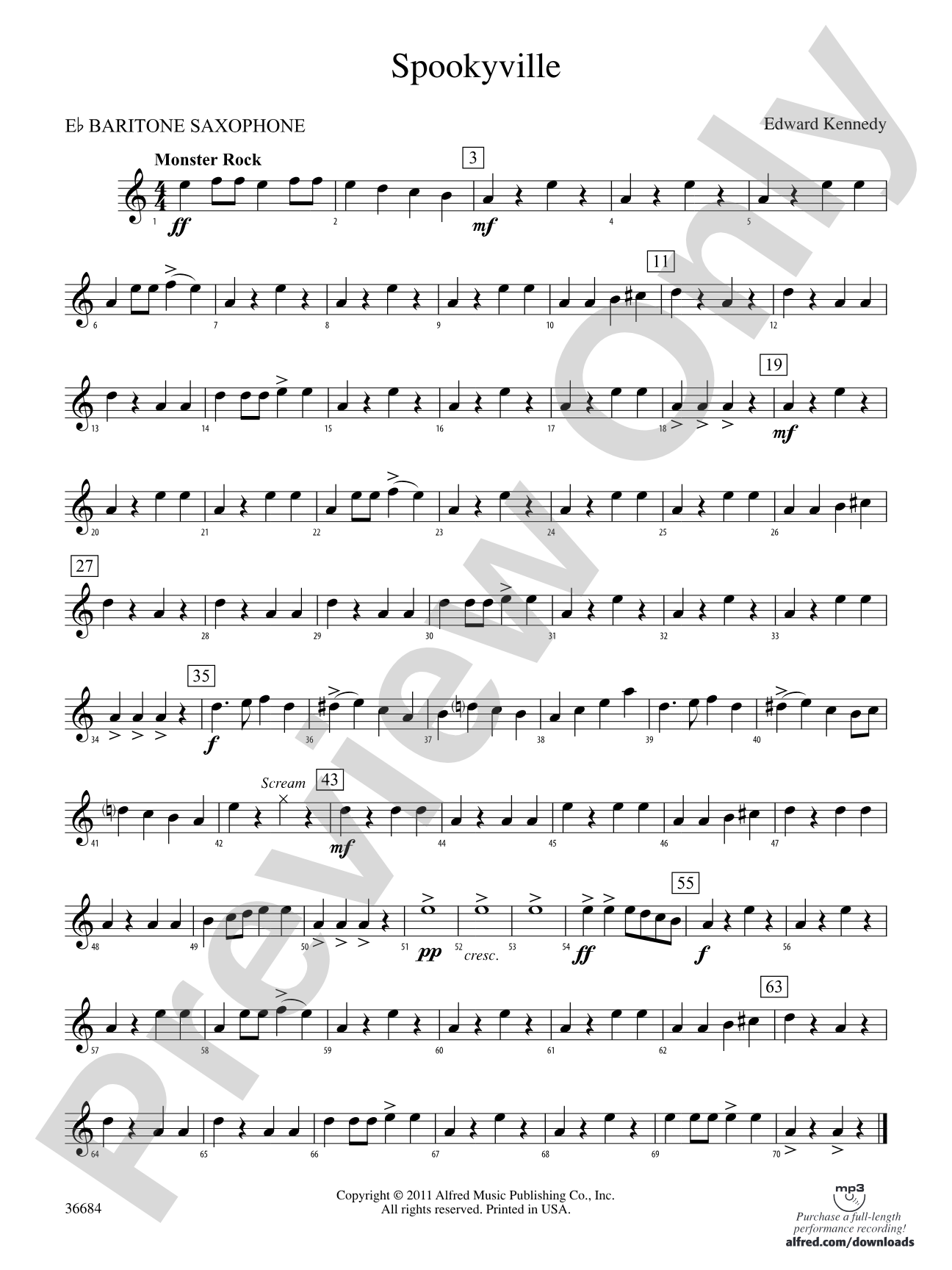 Spookyville: E-flat Baritone Saxophone