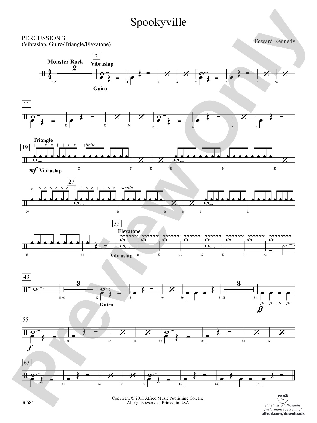 Spookyville: 3rd Percussion
