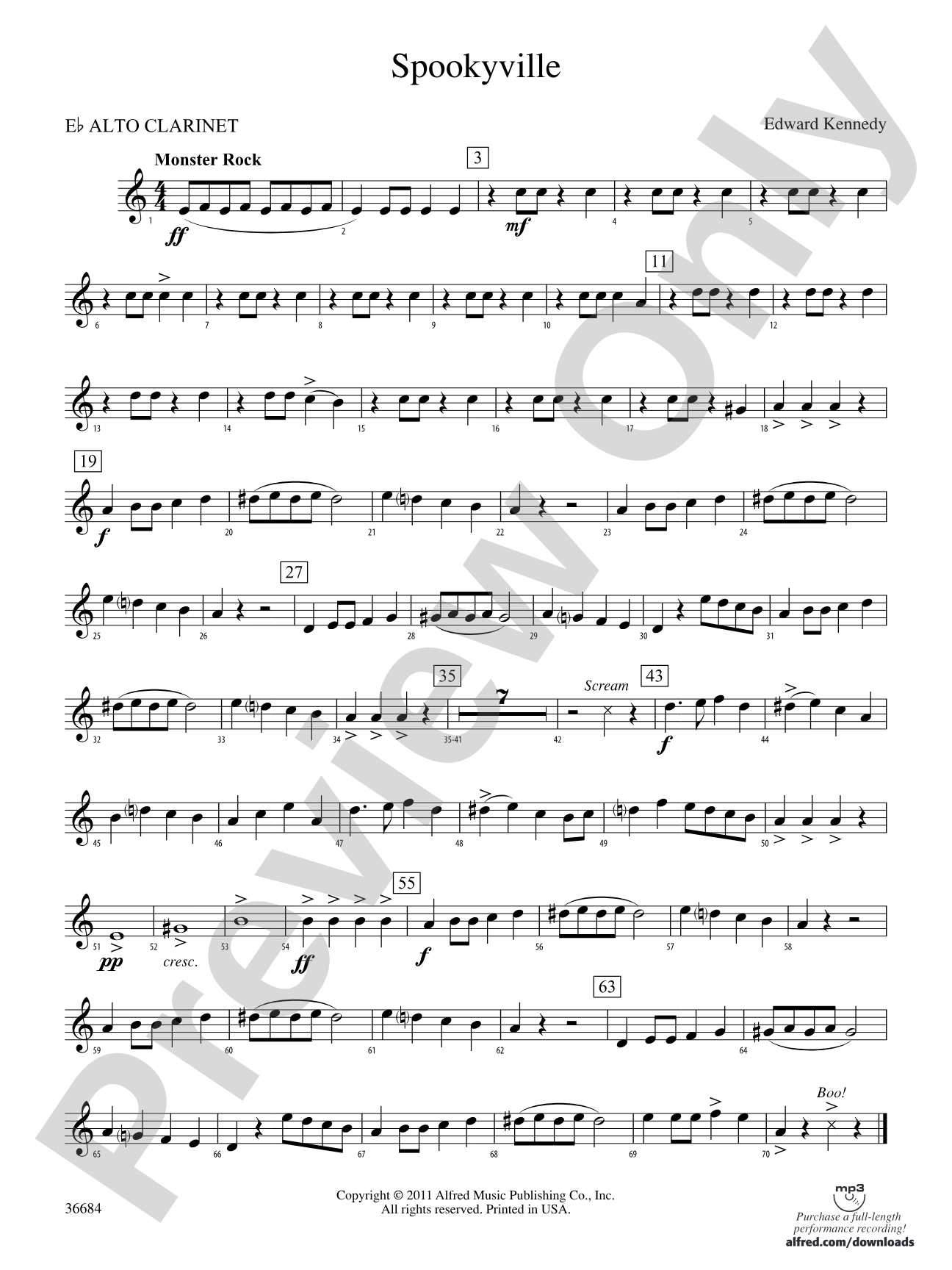 Spookyville: (wp) E-flat Alto Clarinet