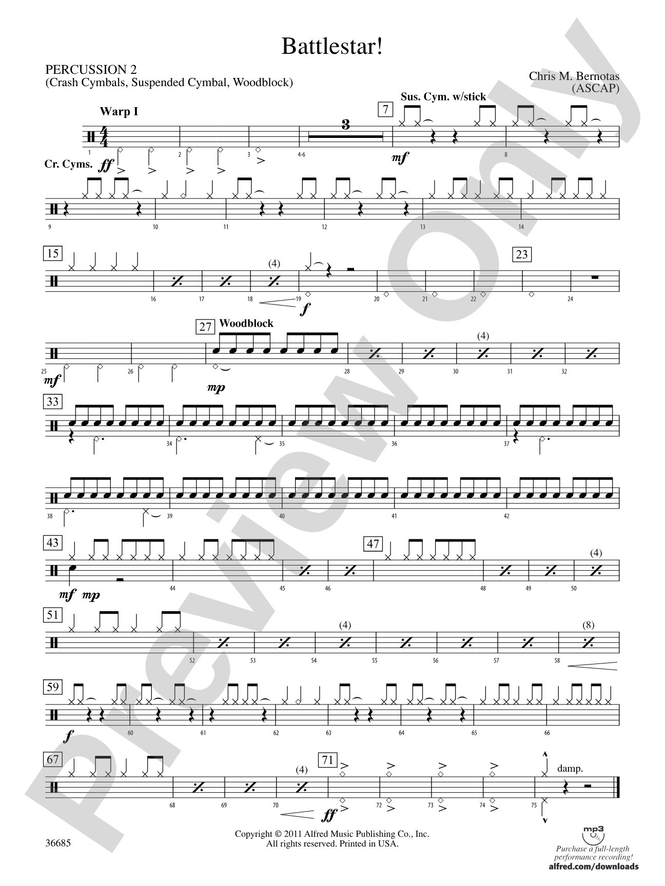 Battlestar!: 2nd Percussion