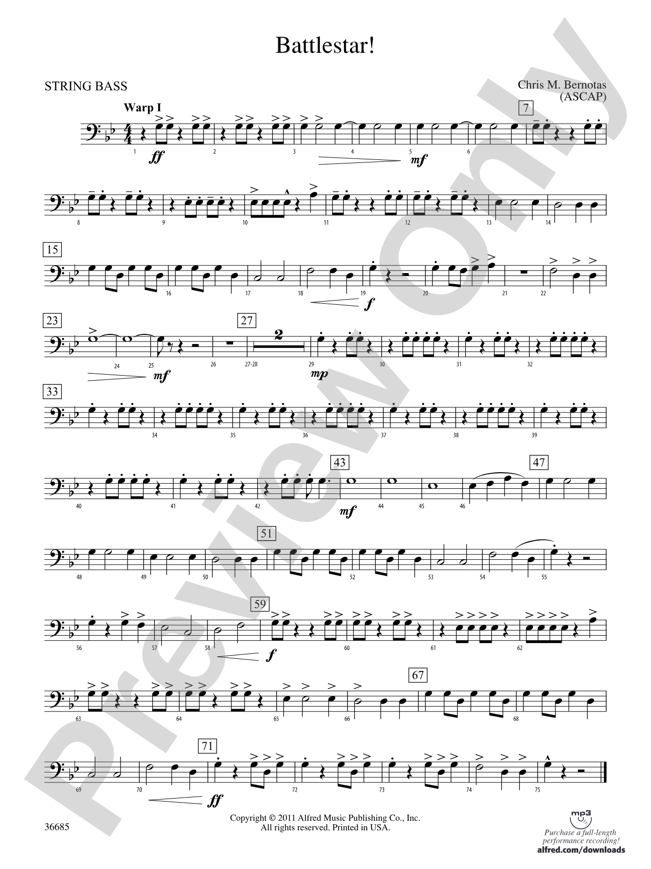Battlestar!: (wp) String Bass