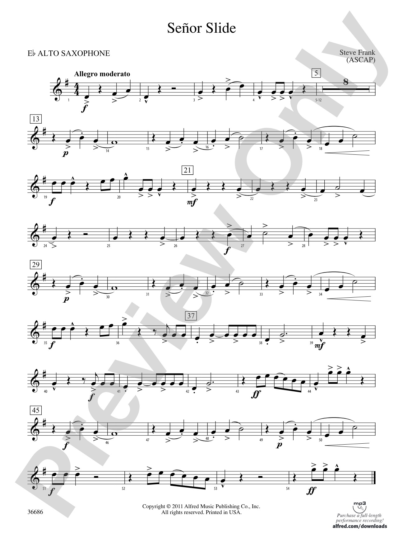 Señor Slide: E-flat Alto Saxophone