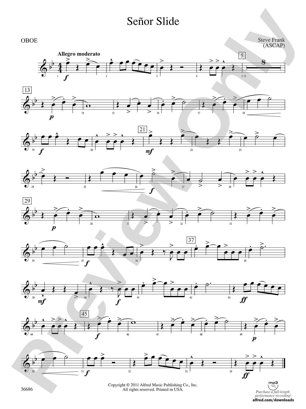 Señor Slide: Oboe