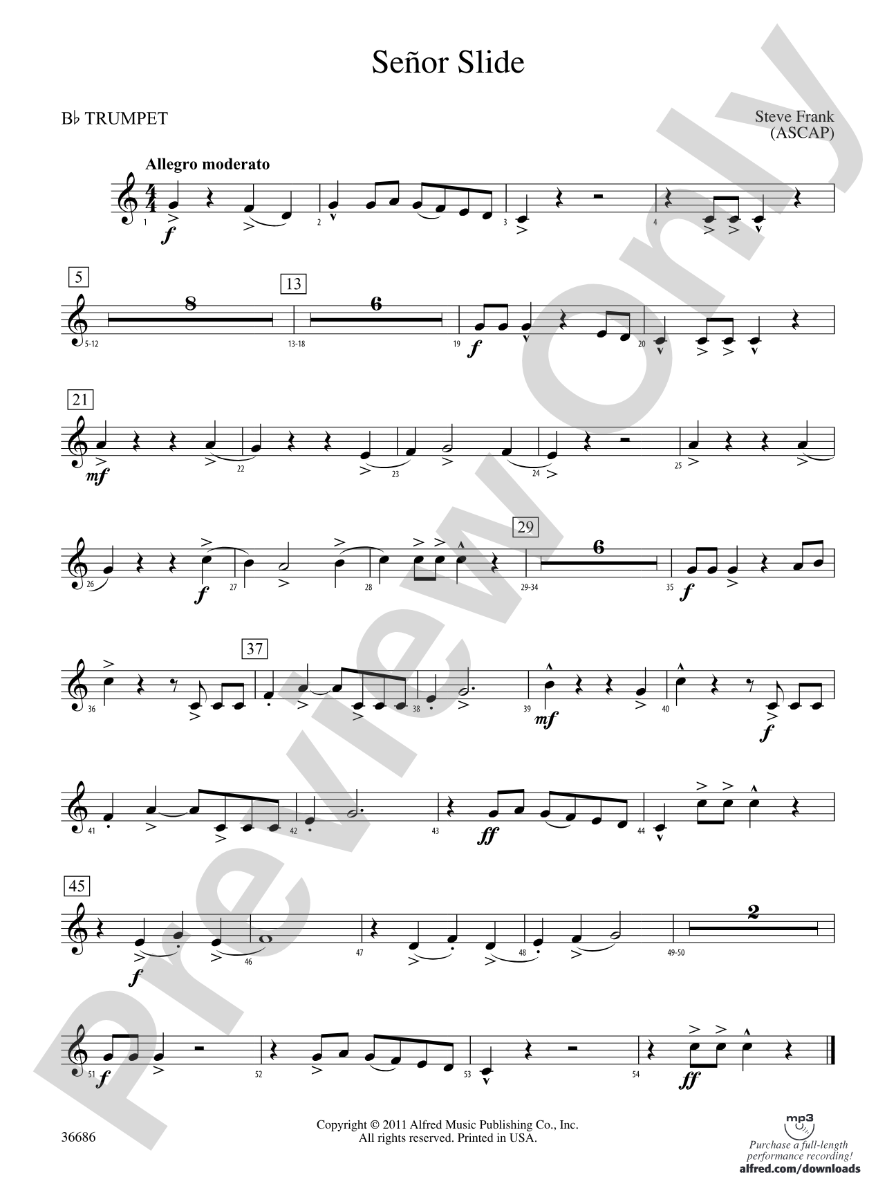 Señor Slide: 1st B-flat Trumpet