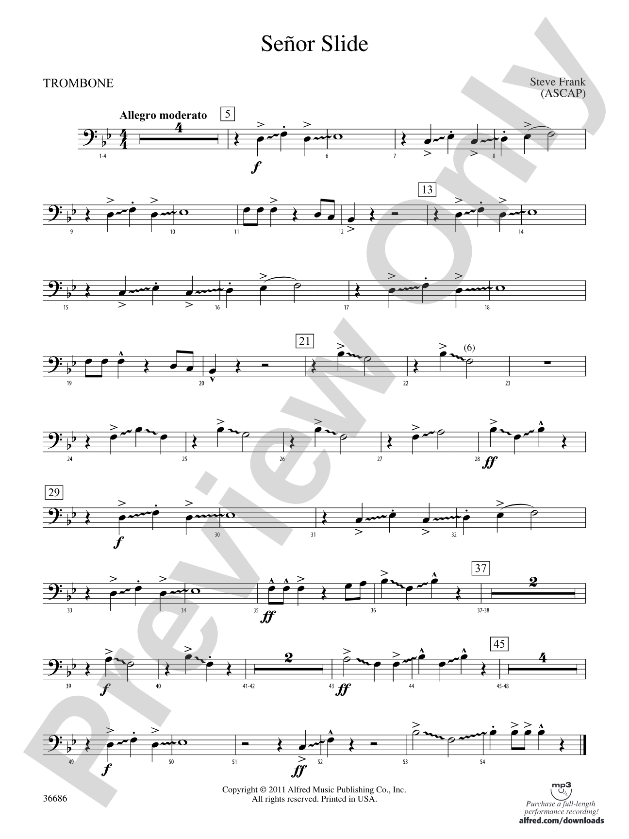 Señor Slide: 1st Trombone