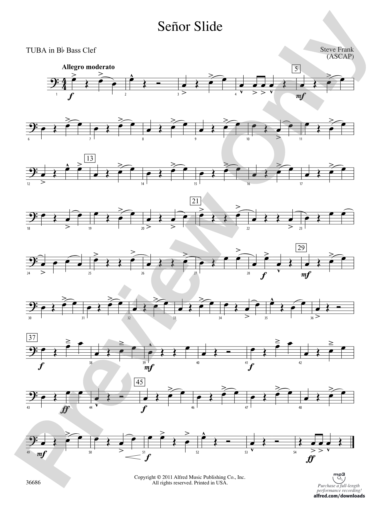 Señor Slide: (wp) B-flat Tuba B.C.