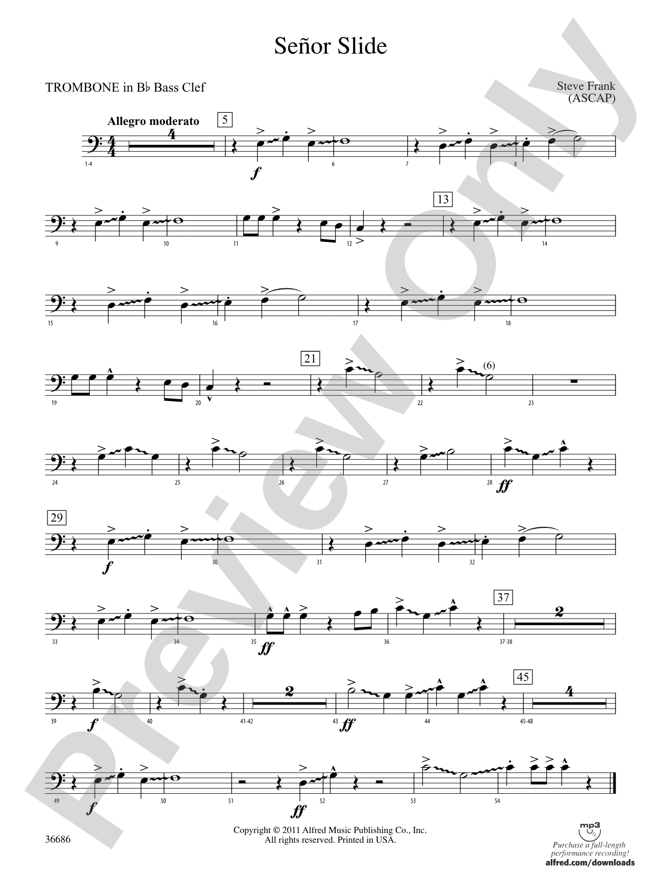 Señor Slide: (wp) 1st B-flat Trombone B.C.