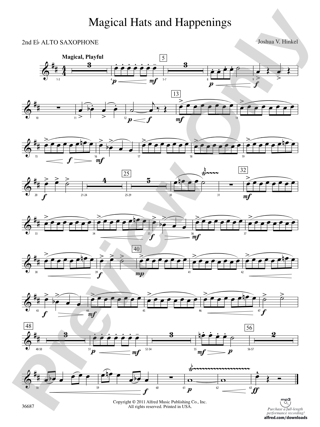 Magical Hats and Happenings: 2nd E-flat Alto Saxophone