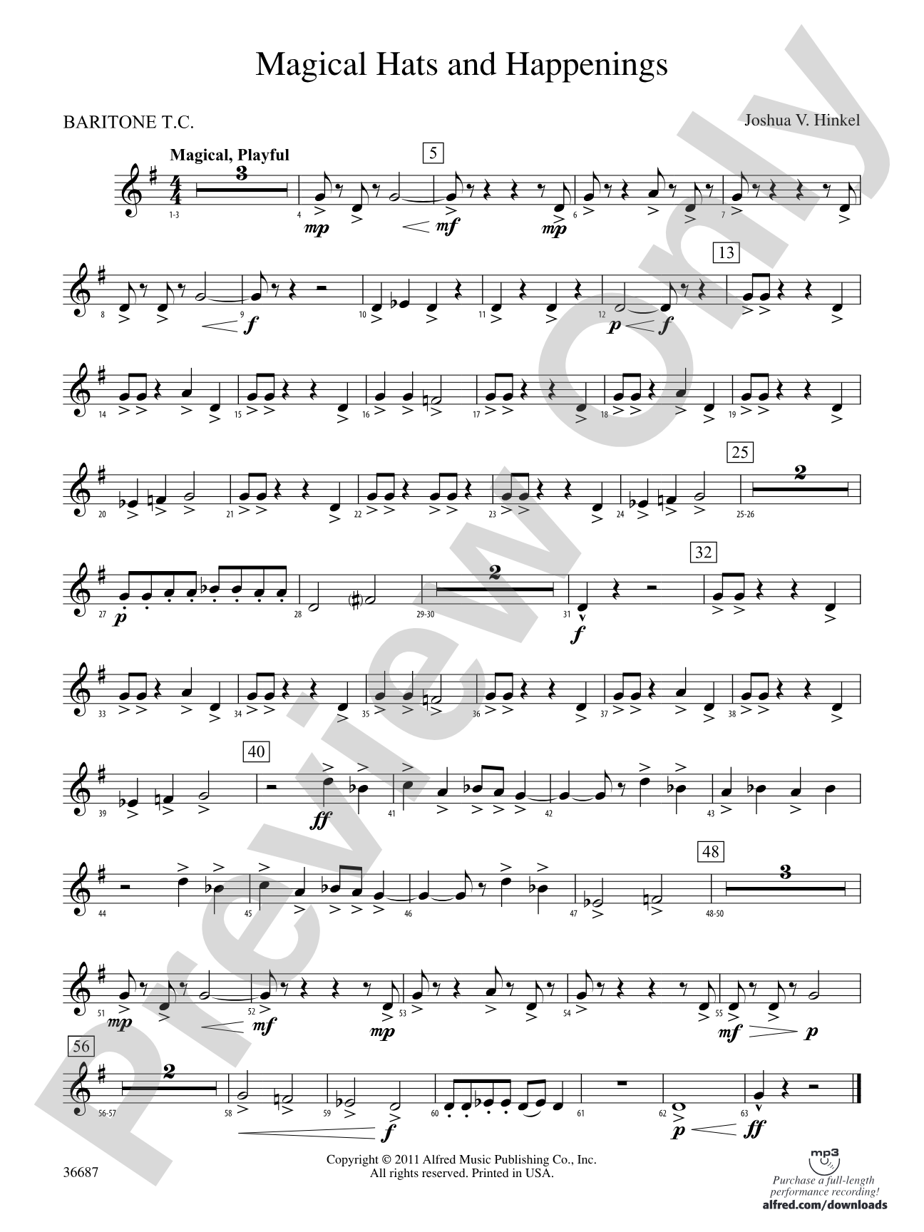 Magical Hats and Happenings: Baritone T.C.
