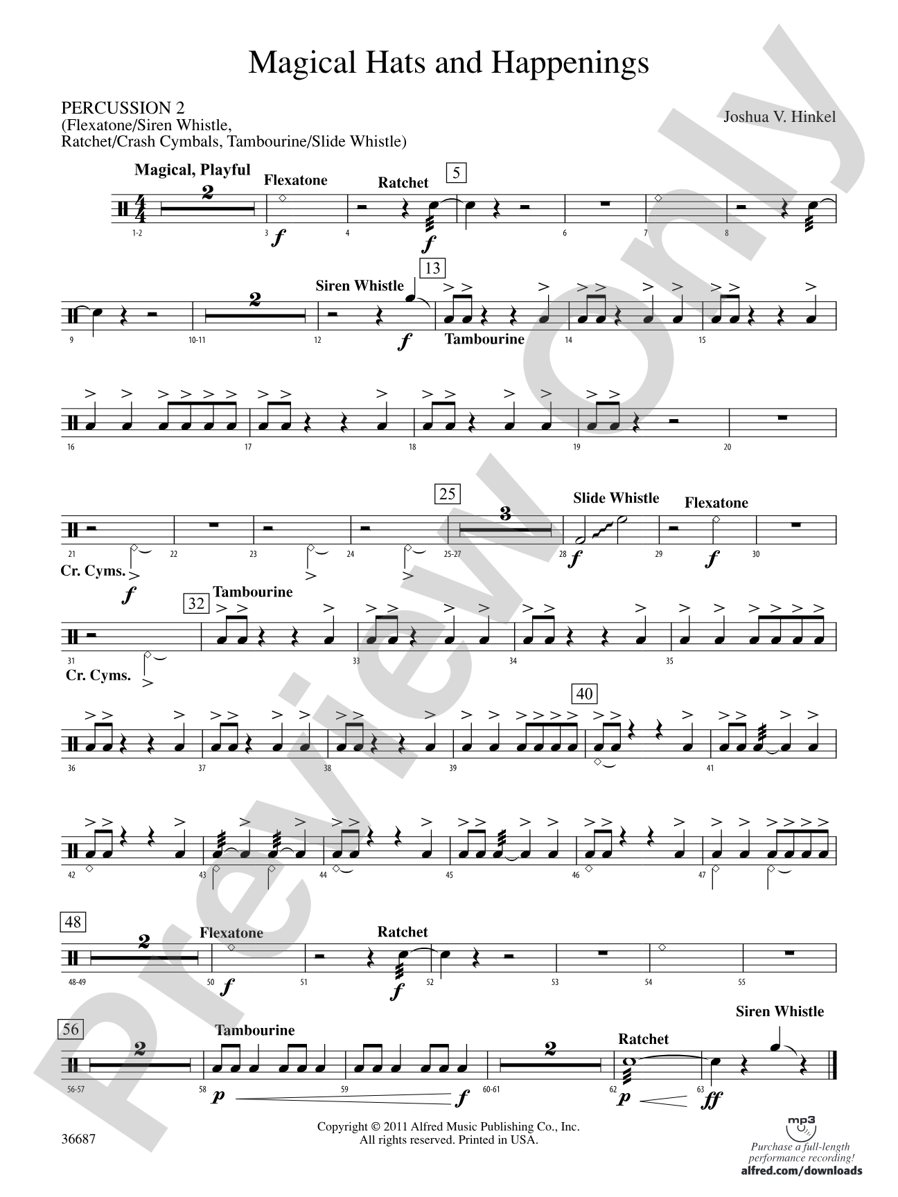 Magical Hats and Happenings: 2nd Percussion