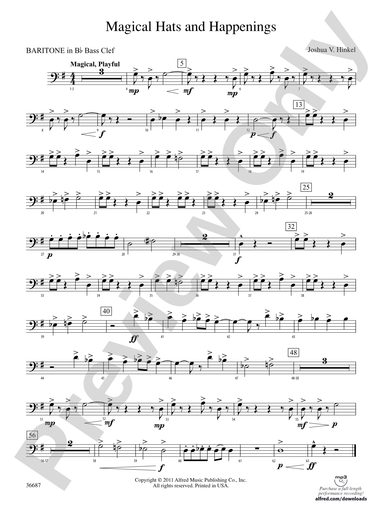 Magical Hats and Happenings: (wp) B-flat Baritone B.C.