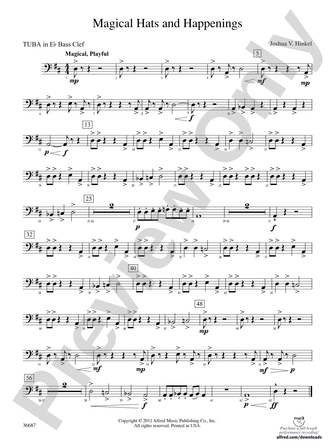 Magical Hats and Happenings: (wp) E-flat Tuba B.C.