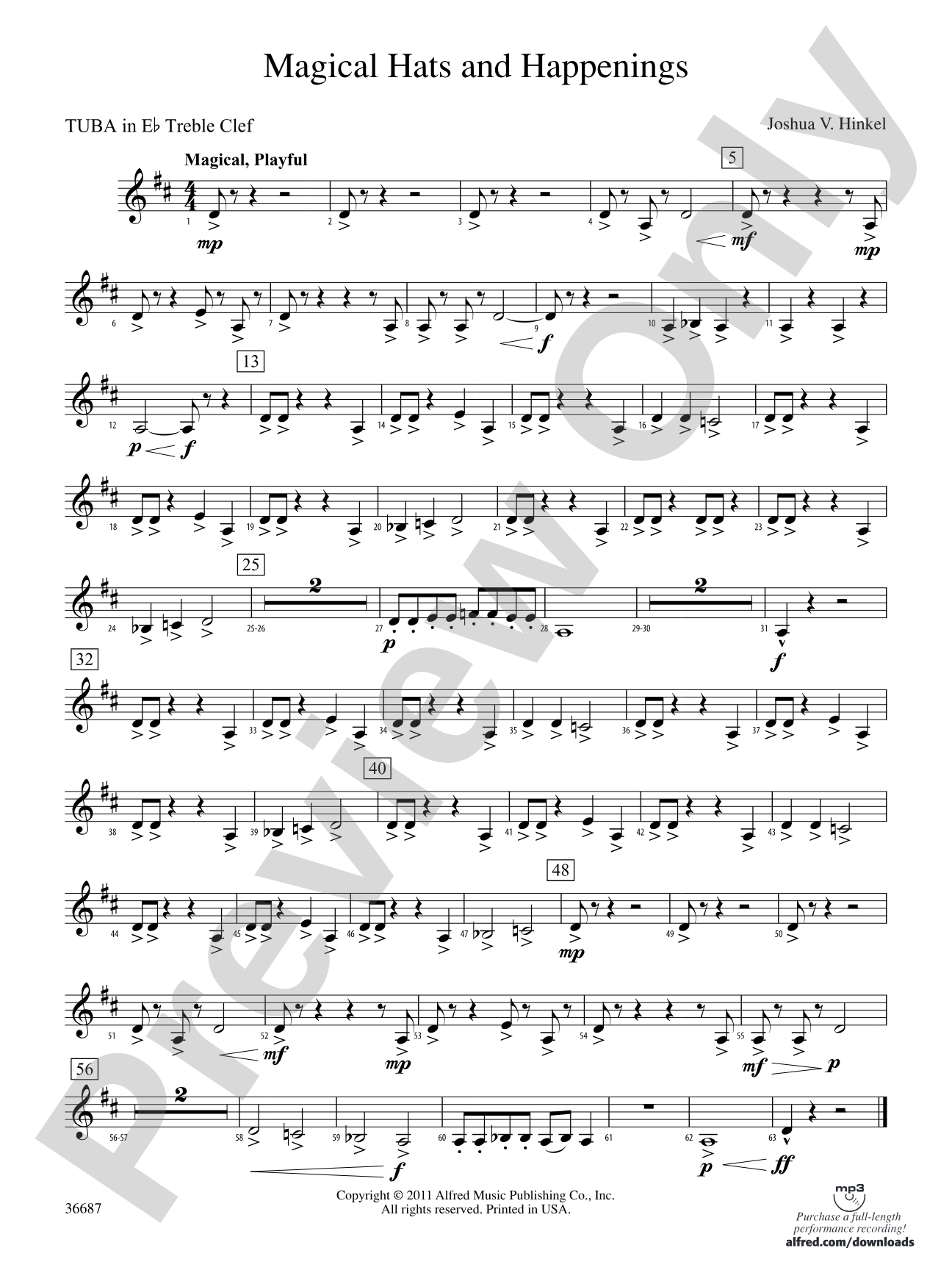 Magical Hats and Happenings: (wp) E-flat Tuba T.C.