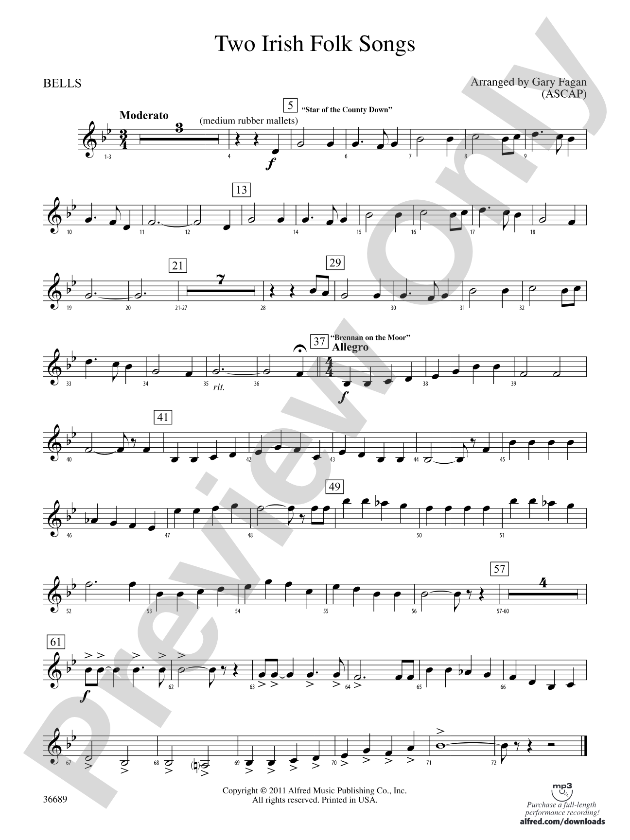 Two Irish Folk Songs: Bells