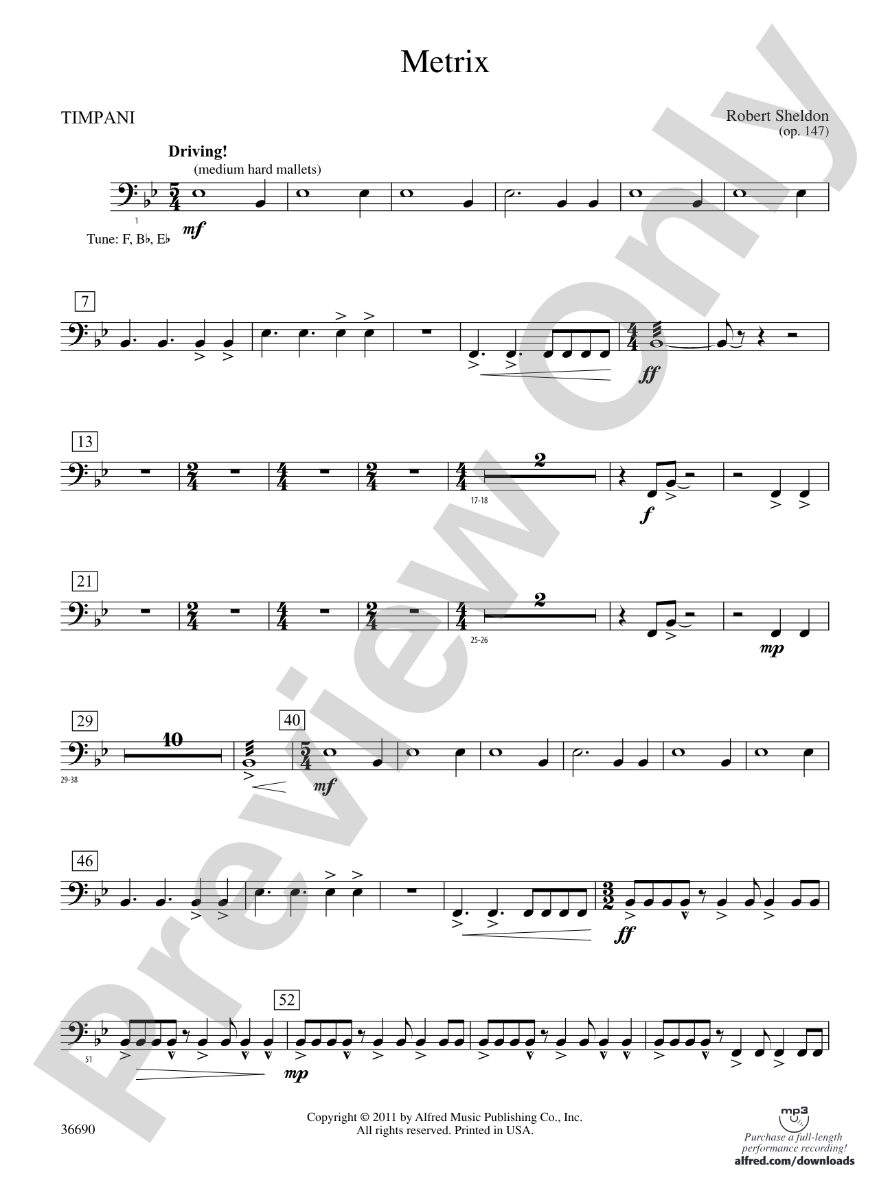 Metrix: Timpani