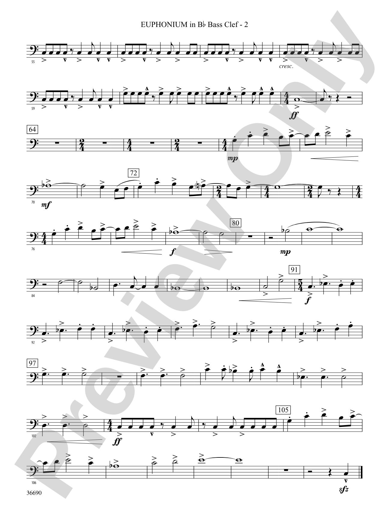 Metrix: (wp) B-flat Baritone B.C.