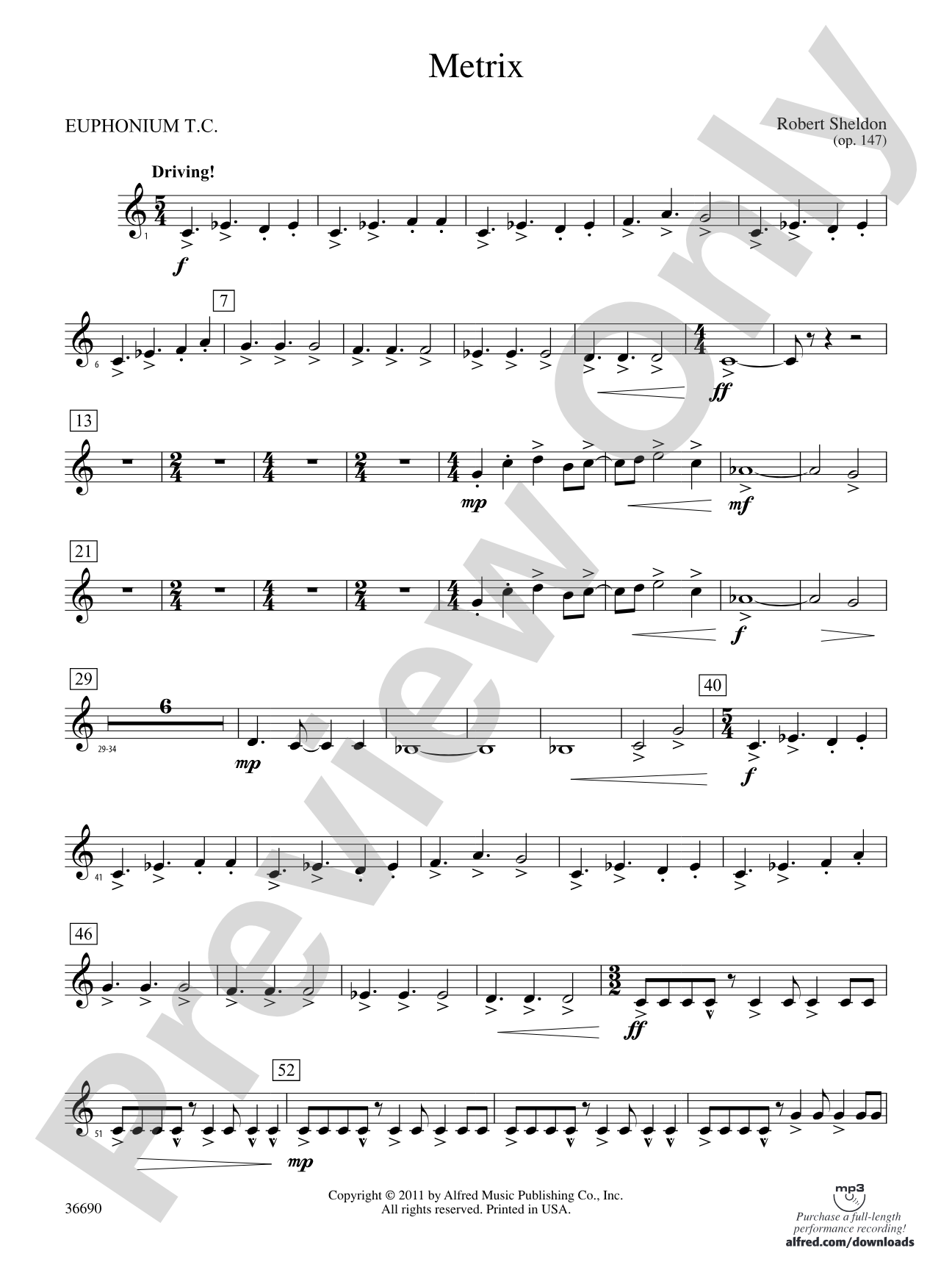 Metrix: (wp) Baritone T.C.