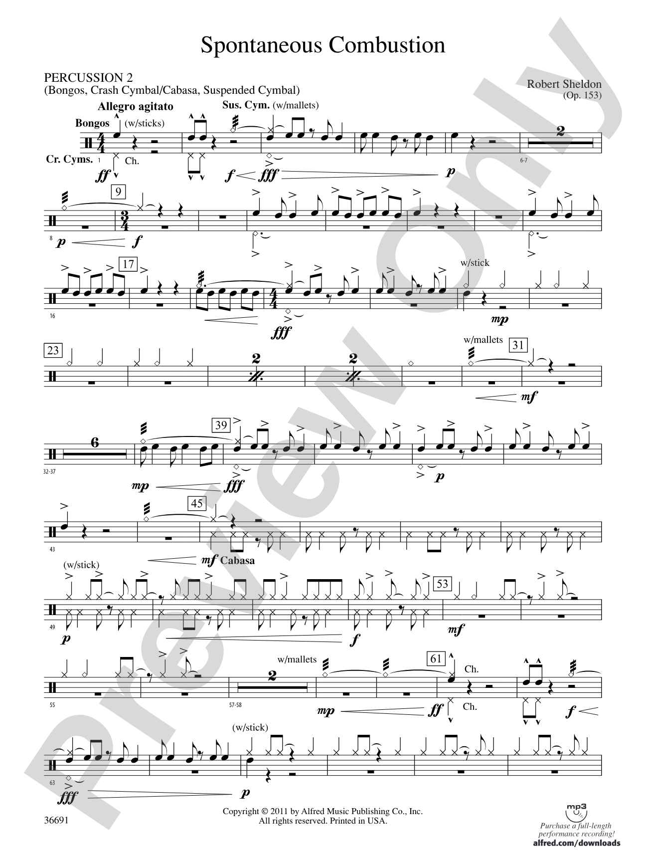 Spontaneous Combustion: 2nd Percussion