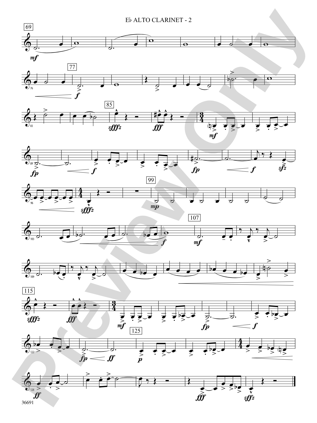 Spontaneous Combustion: (wp) E-flat Alto Clarinet